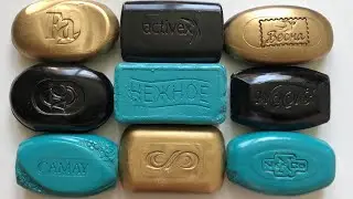 ASMR soap, cutting dry colored soap/ АСМР резка крашенного мыла