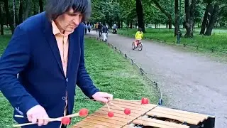 Алексей Чижик играет на виброфоне