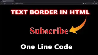 text border in html || how to border to text in html || html text border 😎 #html