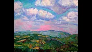 Blue Ridge oil painting by Award Winning Artist Kendall F. Kessler