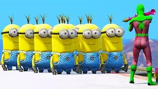 Minions vs Gravity - GTA 5 Ragdoll Fails 💛 #FunnyRagdoll 777