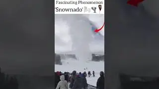 Colorado 'Snownado' 😯✨️ Stuns Crowd At Ski Resort | FASCINATING PHENOMENON | #shorts #deion #sports