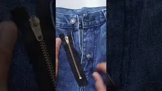 Sewing tricks | The secret to quickly replacing a jeans zipper #sewing #zipper #sewingtipsandtricks