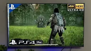 PS4 Pro Shadow of the Colossus Gameplay [4K HDR 60FPS] 120hz QLED TV