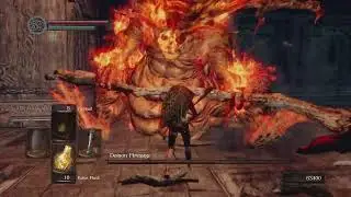 Demon Firesage SL 1 No Roll/Hit/Parry/Block/Buffs/Rings