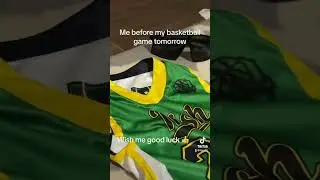 I have a basketball game tomorrow                            Wish me good luck