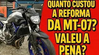 MT07 de leilão Parte 2 - Quanto ficou ? Todos os custos de peças, mão de obra e valor da moto !