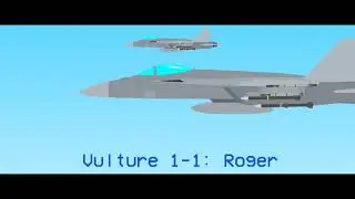 Beyond Visual Range engagement animation test (Realistic air combat) | Sticknodes