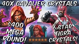 40x 6 Star Tigra Cavalier Crystal Opening - $1,500 DEEP FOR RED GUARDIAN Marvel Contest of Champions