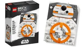 Building the Lego Star Wars BB-8 Brick Sketches Set (Time Lapse)