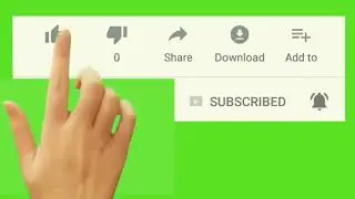 Subscribe button 🔘 green screen