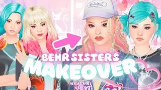 i gave candy & yuki behr MAKEOVERS! 🎀 sims 4 townie makeover (cas + voiceover ♡)