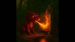 🐈+🦎+🔥A02.EP07 Ashcat adventures - Zap #AIart #Arcadia #ScienceFiction #scifi #dragon