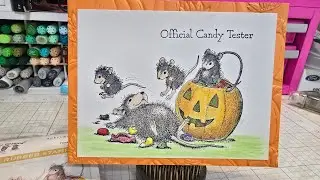 Trick or Treat House Mouse stamps by Spellbinders #Neverstopmaking #teamspellbinders 