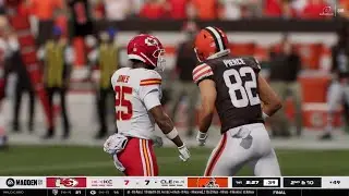 Madden 26 custom franchise Wild Card Game CLE vs KC