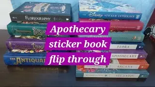 [Sticker Studio] Apothecary sticker book flip through