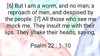 Inspiring Bible Verse Reading | Psalm 22 :1-10 #scripture #bible