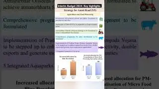 Interim Budget 2024: Key highlights for UPSC Prelims exam#shortsfeed#budget#election #viral#trending