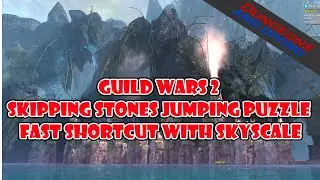 Guild Wars 2: Skipping Stones Jumping Puzzle - Fast Shortcut with Skyscale