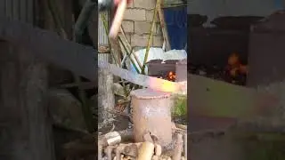 FORGING A SWORD FROM DISC BRAKE ROTOR