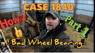 Замена подшипника ступицы колеса Case 1840, часть 1