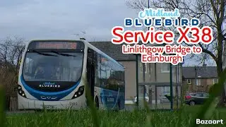 Midland Bluebird Service X38 Linlithgow Bridge to Edinburgh • Streetlite DF 0449 SN64COU