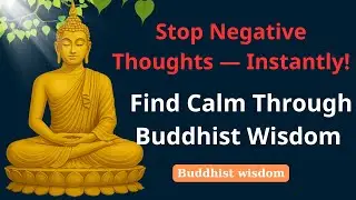 How to instantly eliminate negative thoughts and find calm | buddhist wisdom for peace.