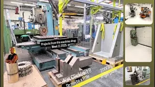 Projects from the machine shop week 11 2025 Machining, cleaning and Floor paint