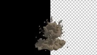 Dust And Rubble Explosion Stock Motion Graphics