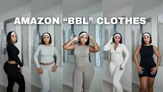 NEVER BEATING THE BBL ALLEGATIONS | AMAZON TRY ON HAUL | LULULEMON & SKIMS DUPES