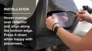 How to Install Cutout Rear Reflector Overlays