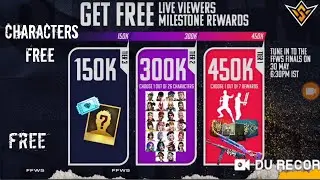 PCV REWARDS EVENT 😍 | FREE FIRE REDEEM CODE TODAY | GET FREE LIVE VIEWERS MILESTONE REWARDS LIVE |