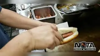 Un verdadero Hot Dogs de Obregon Sonora Mexico