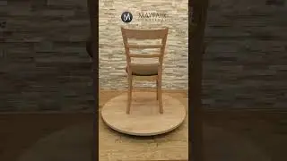 Belmont Ladder Back Oak / Brown Side Chair