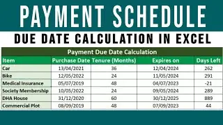 Excel Payment Due Date Calculation Made Easy: Never Miss a Deadline Again! Excel Tutorial
