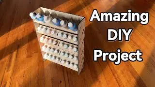 DIY Laser-Cut Paint Storage Rack
