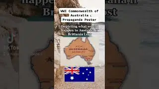 WW1 Australian Propaganda Poster | #ww1 #history #brittania #map #maps #propaganda #posters