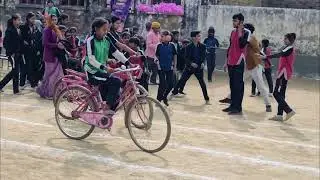Annual sports meet 2026/ junior girls slow cycle race