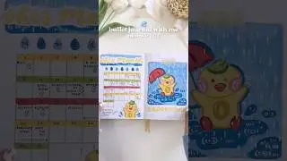 💦 bullet journal with me // september 2025 ft. @amandarachlee lil doodle friends puddle #journal