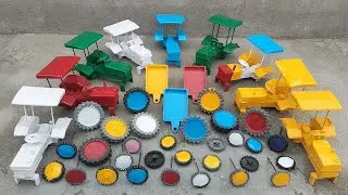 White colour mini tractor top fitting and moving tractor video Sohan yt Creator 