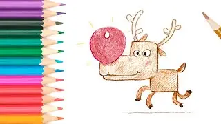 Lær At Tegne Rudolf | Nanna Ninja og Venner