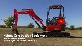 Save Thousands When You Buy Kubota Construction equipment at Kubota Center of Tulsa