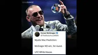 Conor McGregor brings back the Mystic Mac Prediction 🔮 #ufcgym #mma