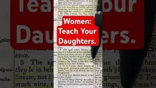 Older Women Should Teach Younger Women. Titus 2:3-5 #God Of #Israel #Bible #Women