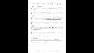 12-form Octatonic/Diminished Scale 5th Position