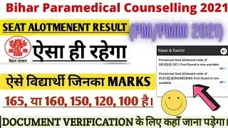bihar paramedical Admission 2021 important documents | bihar paramedical result and cut-off 2021 |