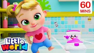 The Potty Dance | Little Angel | Cartoons for Kids - Explore With Me!