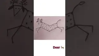 #warli #art#animals #drawing#for#kids#summer#activities#for#kids#giraffe#dog#cow#deer