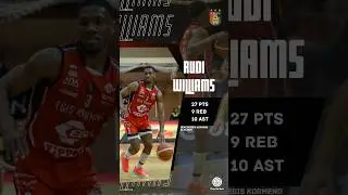 Rudi can do it all! #rudiwilliams #theygotnext #basketball #highlights #hunbasket #egis