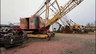 Excavator with sling bucket RUSTON-BUCYRUS 38-RB
